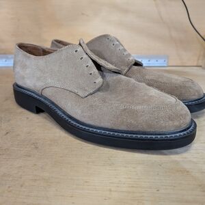 Brooks Brothers Men's 11 Tan Suede Oxford Made in Italy